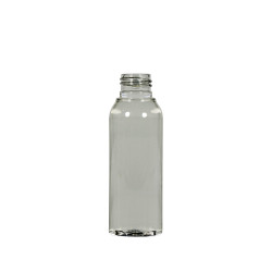 100 ml fles Basic Round 100% gerecycled PET transparant 24.410