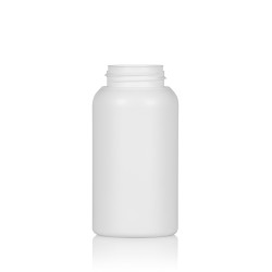 250 ml fles Compact round HDPE wit 567
