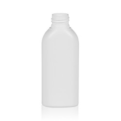 100 ml fles Basic Oval HDPE wit 24.410