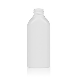 125 ml fles Basic Oval HDPE wit 24.410