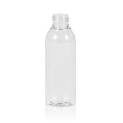 125 ml fles Basic Round PET transparant 24.410