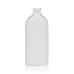 200 ml fles Basic Oval HDPE wit 24.410