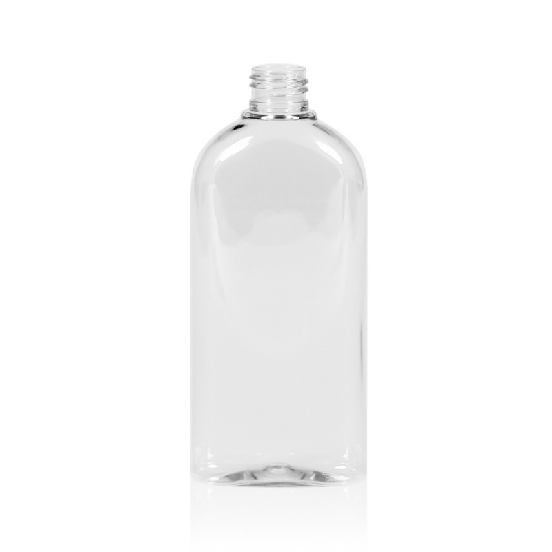 Basic Oval PET flacons : 250 ml ovale transparente PET flacon
