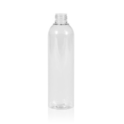 250 ml fles Basic Round PET transparant 24.410