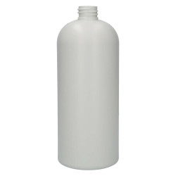1000 ml fles Basic Round gerecycled HDPE ivoor 28.410