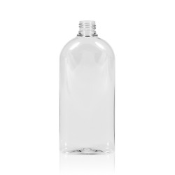 300 ml fles Basic Oval PET transparant 24.410