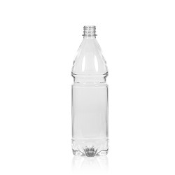 1000 ml fles Water PET transparant 28PCO